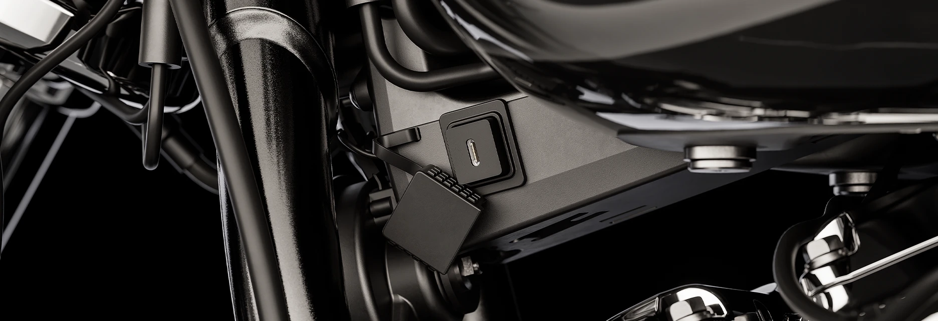 Cargador USB-C en motocicleta Breakout Harley Davidson