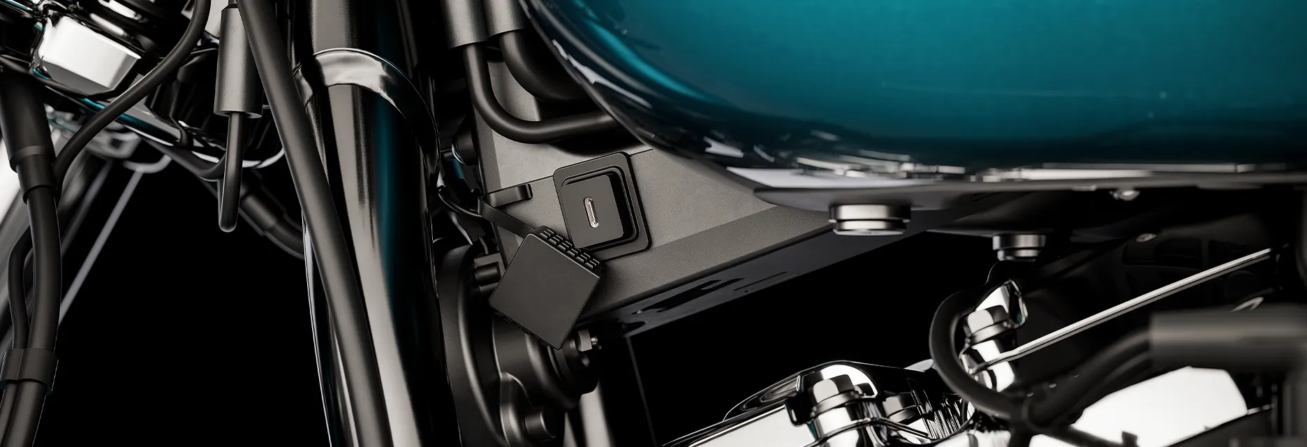 Cargador USB-C en motocicleta Breakout Harley Davidson